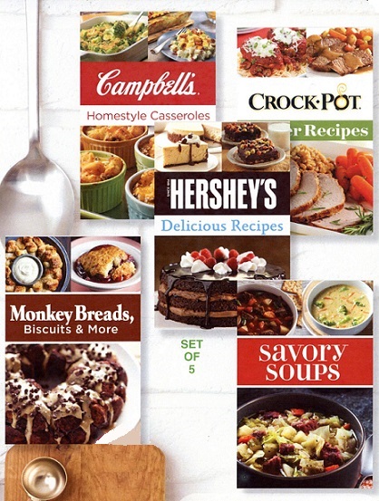 #2491 Branded Cookbooks 5 Book Set