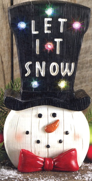 #3581 Let It Snow Snowman LED Light