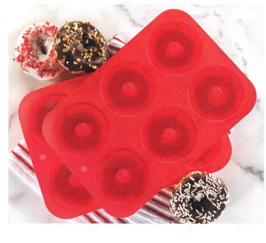 #3685 Silicone Donut Baking Pans S/2 