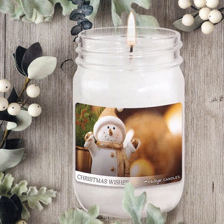 #6317 Christmas Wishes 12oz Jar Candle 