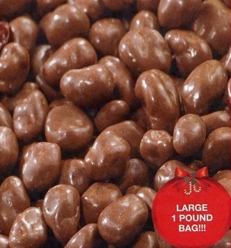 #1604 Milk Chocolate Covered Raisins 1 lb. Bag