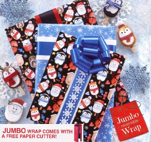 #2520 Frosty Treats Reversible Jumbo Roll W/FREE Paper Cutter